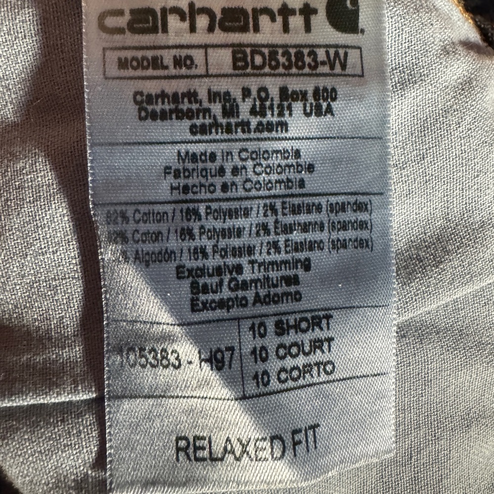 Carhartt Rugged Flex Relaxed Fit Women’s Blue Jeans size 10 Short - Picture 14 of 16